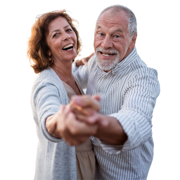 Happy Senior Couple Dancing near Bothell, WA